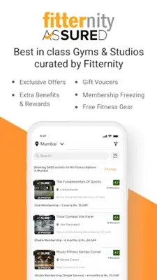 Fitternity android App screenshot 0